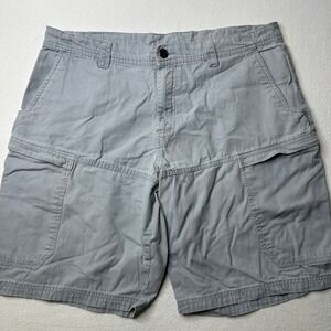 Southern Legends Gray Cargo Shorts Mens Outdoor Casual‎ Deer Button